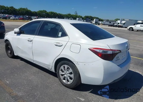 2014 Toyota Corolla L z USA, uszkodzony, nr VIN 2T1BURHE3EC057680